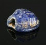 Ancient monochrome glass scarab bead, 1-2 century